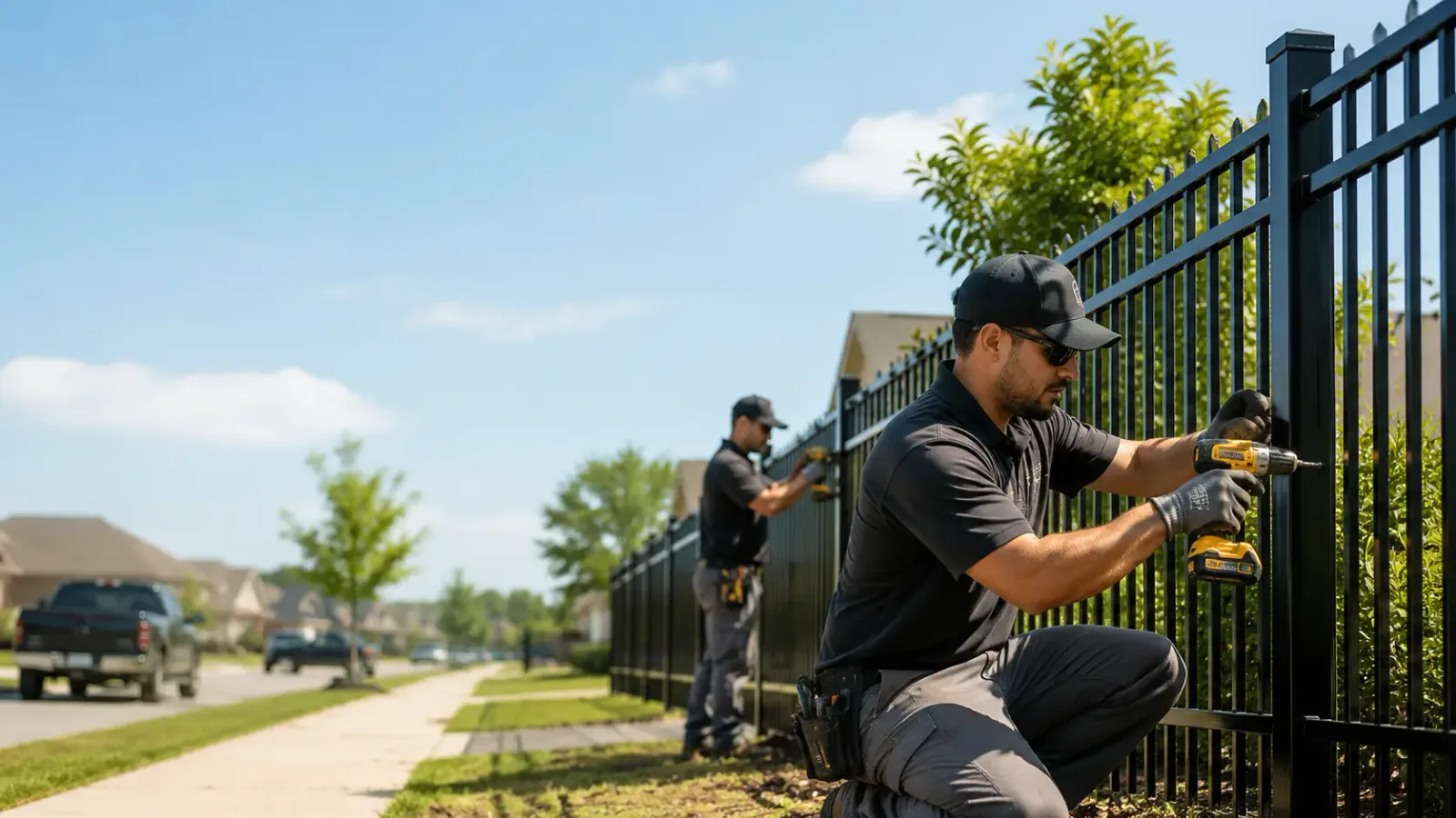 Metal Fence Installation in Barnstable, MA